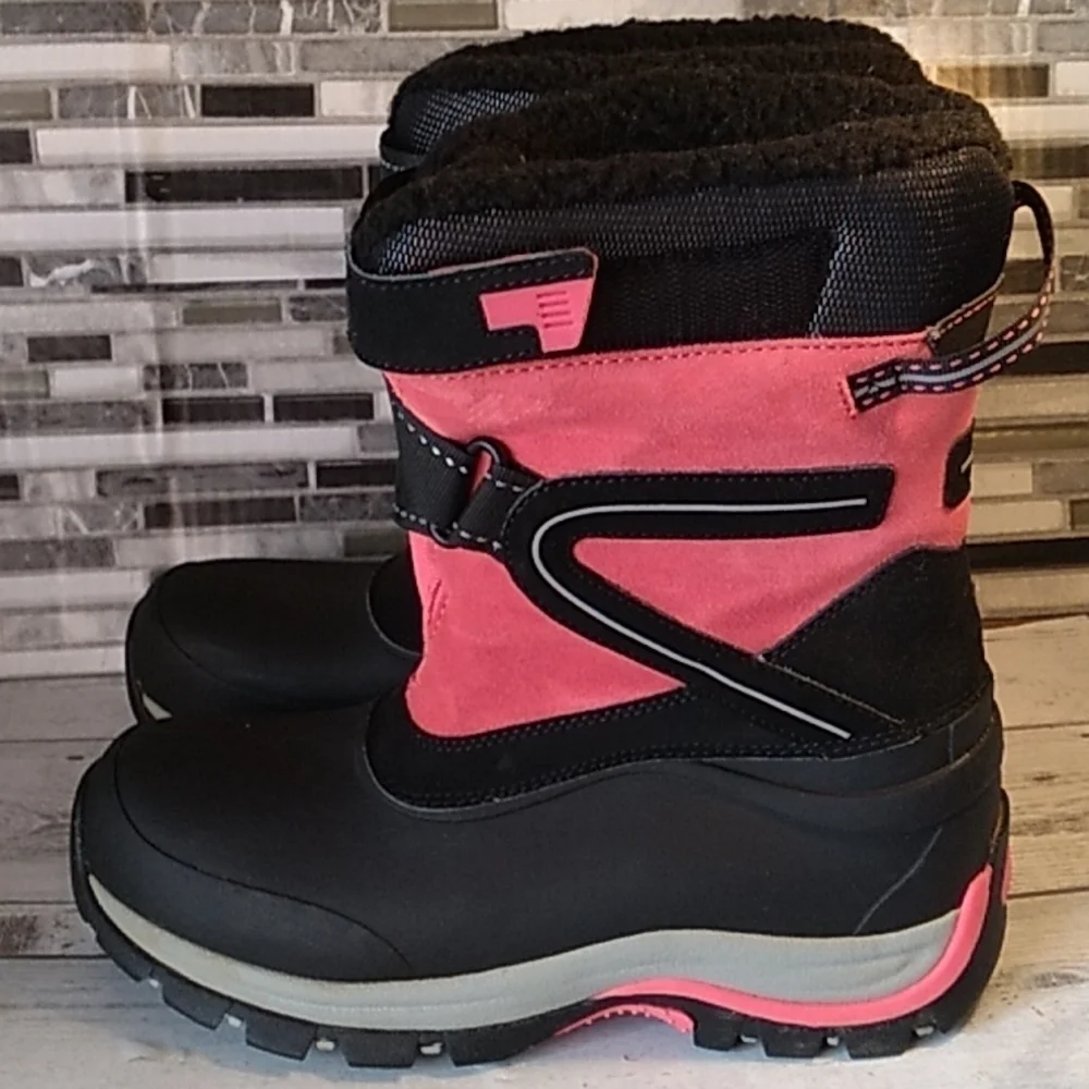 Lands End YTH snow tech boots 5 blossom pink 💗